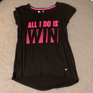 All I do is win pink and black Xersion shirt